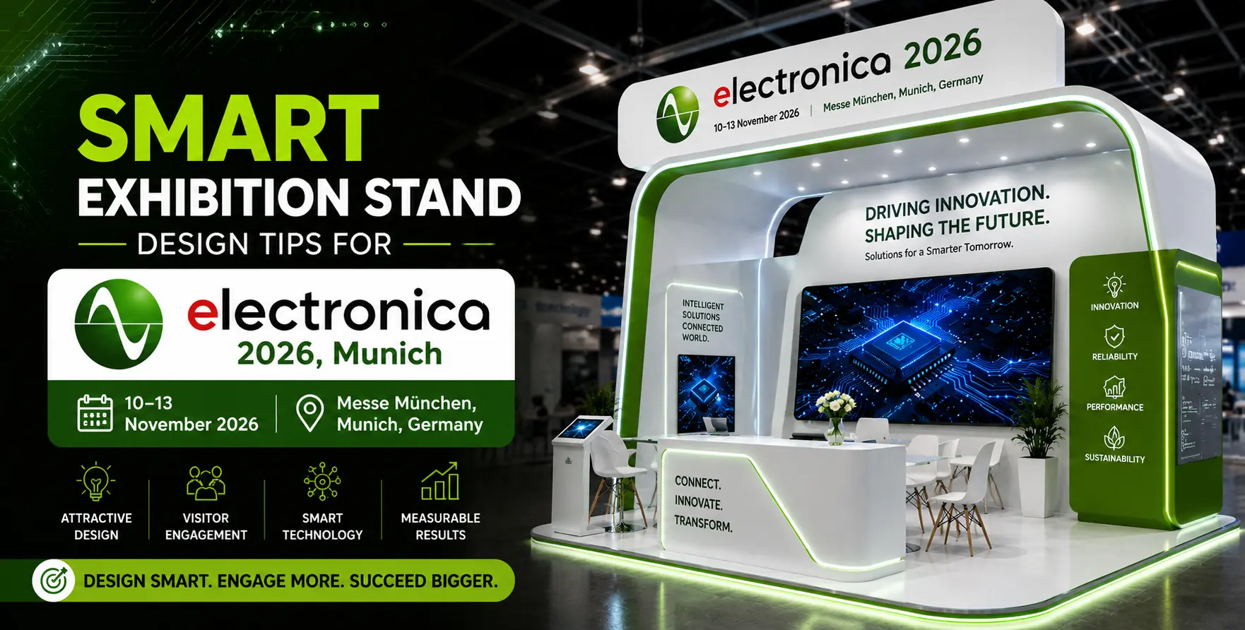 Smart Exhibition Stand Design Tips for electronica 2026, Munich