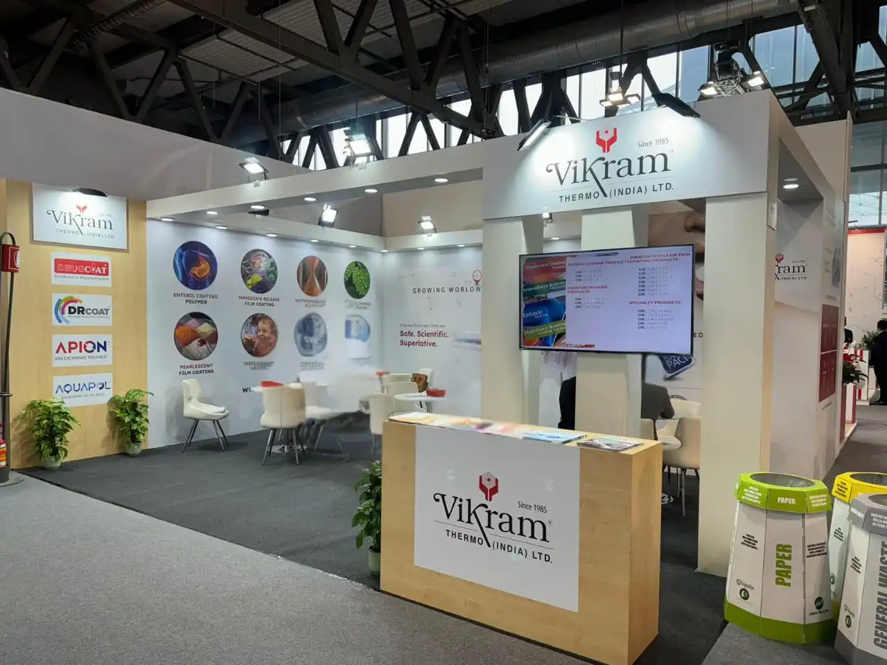 Vikram Exhibition Stand CPhI Worldwide 2024 Milan Italy