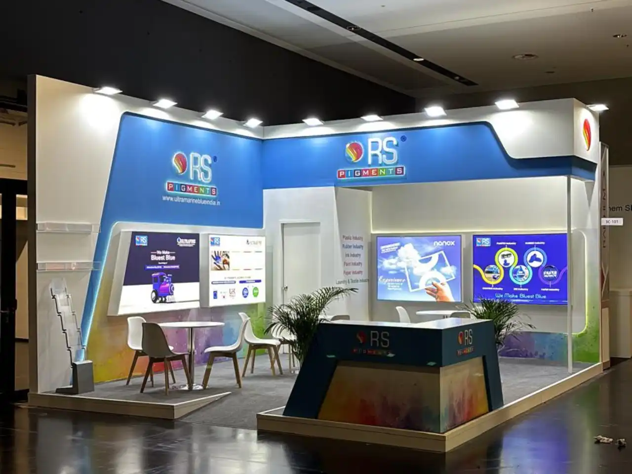 RS Pigments Exhibition Stand Design — European Coatings Show 2025