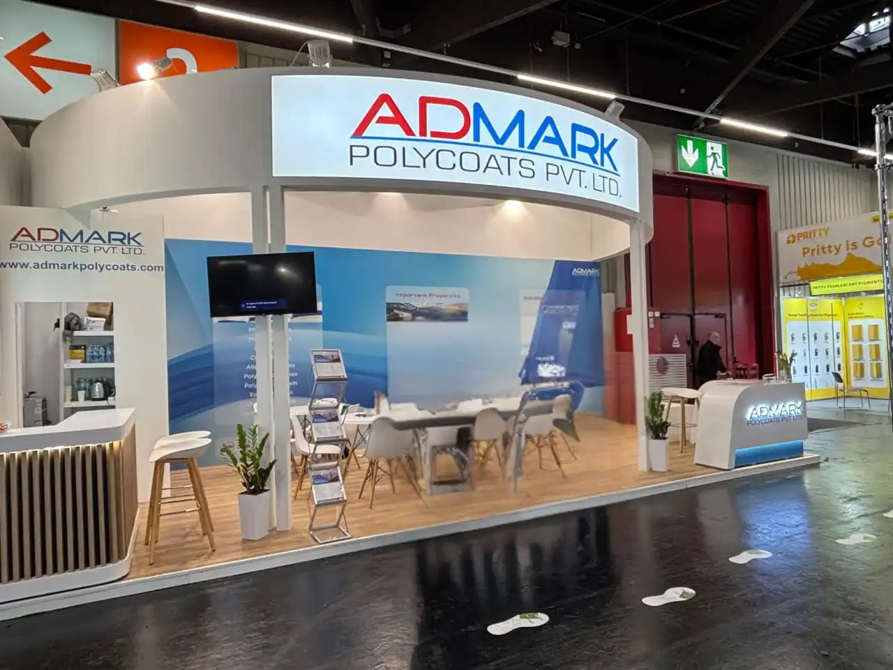 Admark Exhibition Stand Design — European Coatings Show 2025
