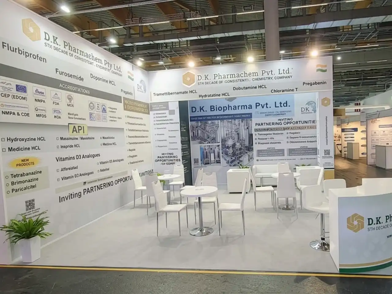 D K PHARMA Exhibition Stand