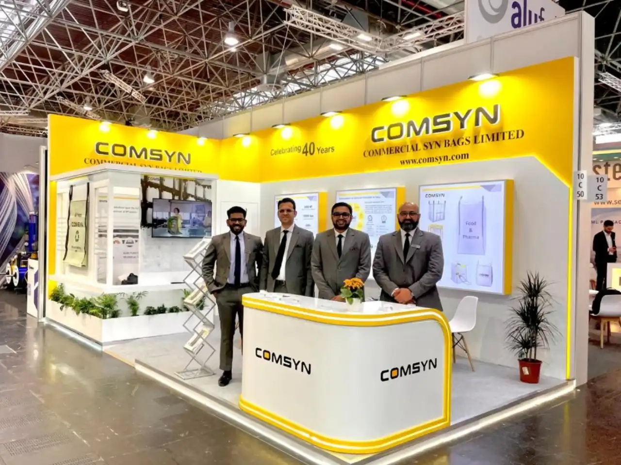 Comsyn Exhibition Stall – Interpack 2026 · Düsseldorf, Germany · 24.5 sqm
