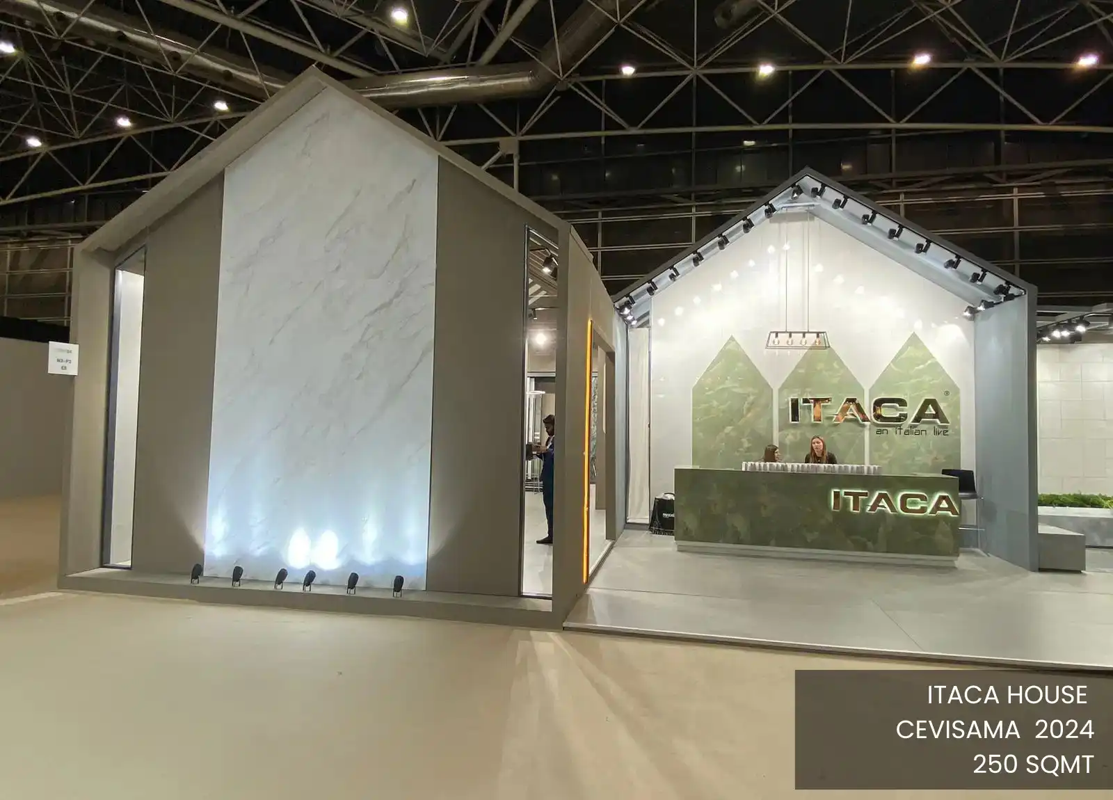 Itaca House Large Format Exhibition Stand Design Cevisama Valencia – Premium Trade Show Booth Contractors Europe