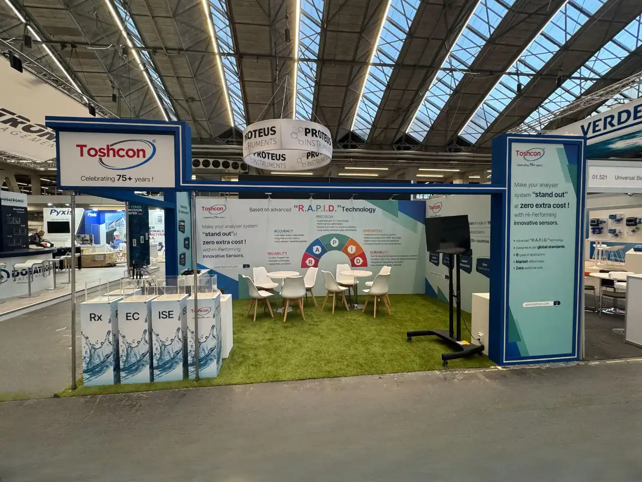 Two Side Open Exhibition Stand Toshcon Aquatech 2025
