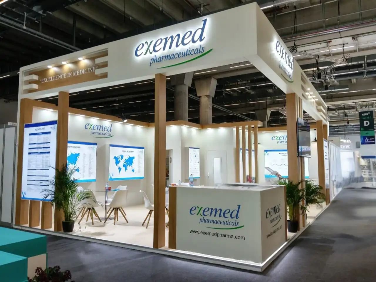 Exemed Pharmaceuticals Exhibition Stand CPhI Germany 2025