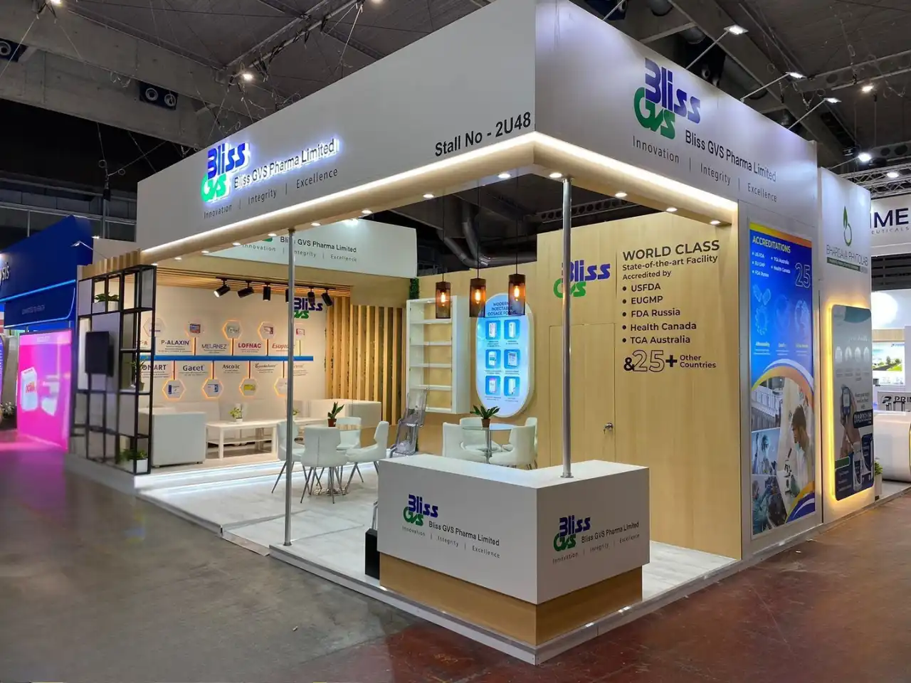 Bliss GVS Exhibition Stand CPhI Spain 2023